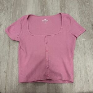 HOLLISTER PINK TOP SIZE US S